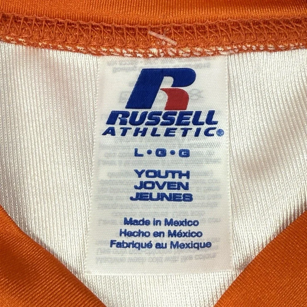 Russell Athletic Youth Sublimated Football Jersey Size L Z Route Concept Y2K #95